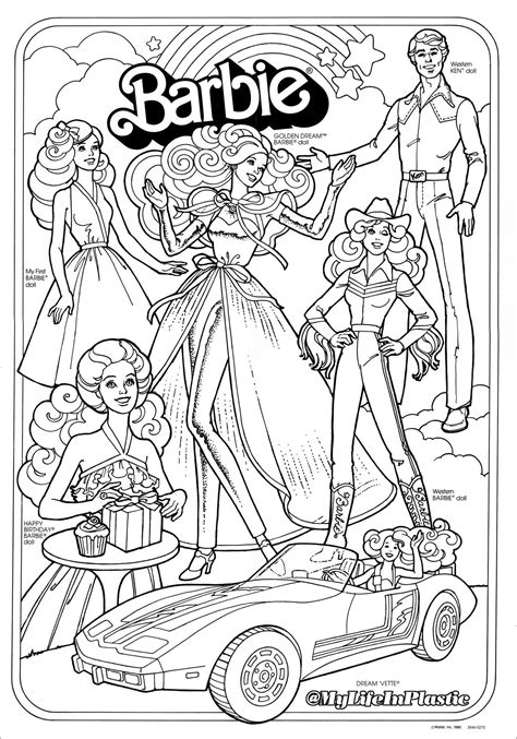 Printable Barbie Coloring Book