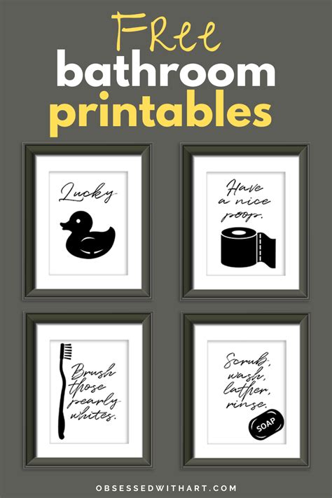 Printable Bathroom Prints