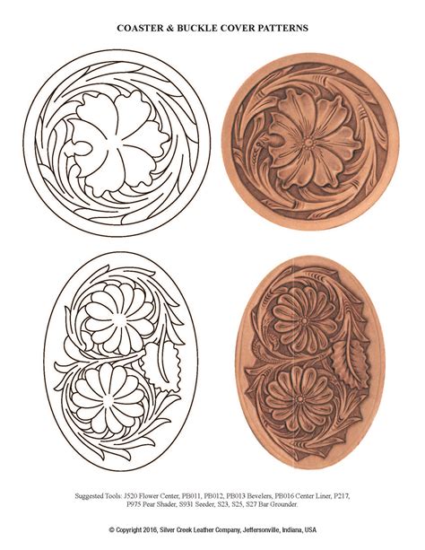 Printable Beginner Printable Leather Tooling Patterns