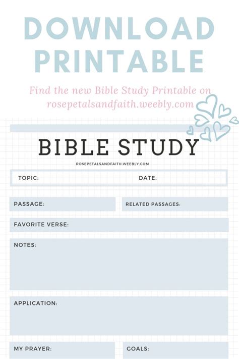 Printable Bible Study For Inmates