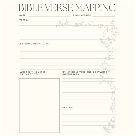 Printable Bible Study Pages