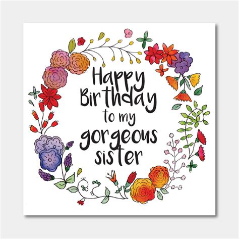 Printable Birthday Cards For Sister