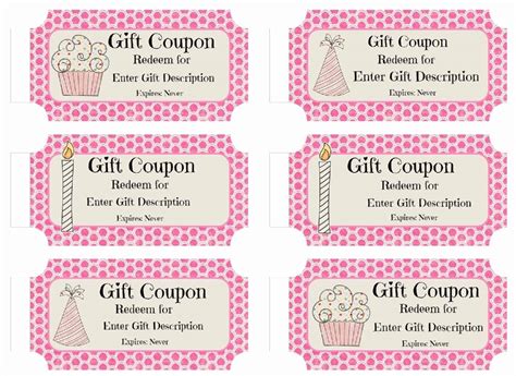 Printable Birthday Coupon