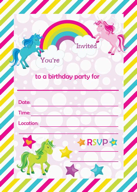 Printable Birthday Invites Free