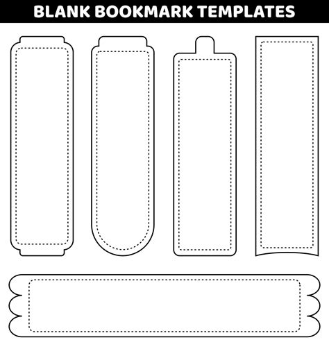 Printable Blank Bookmarks