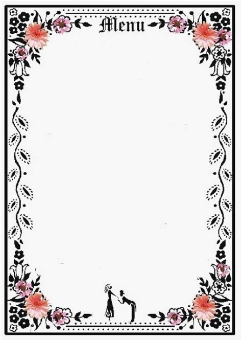 Printable Blank Menu Template