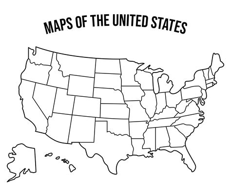 Printable Blank United States Map