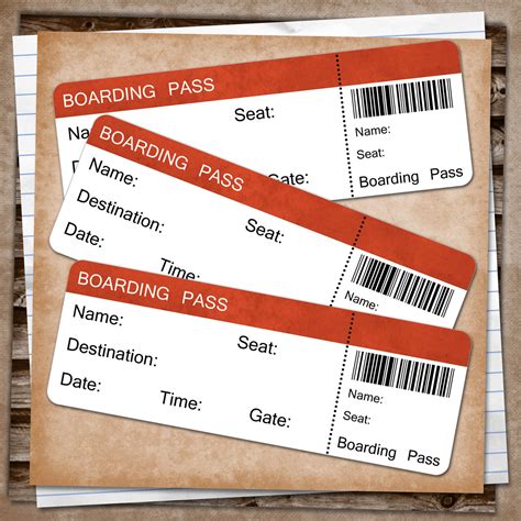 Printable Boarding Passes
