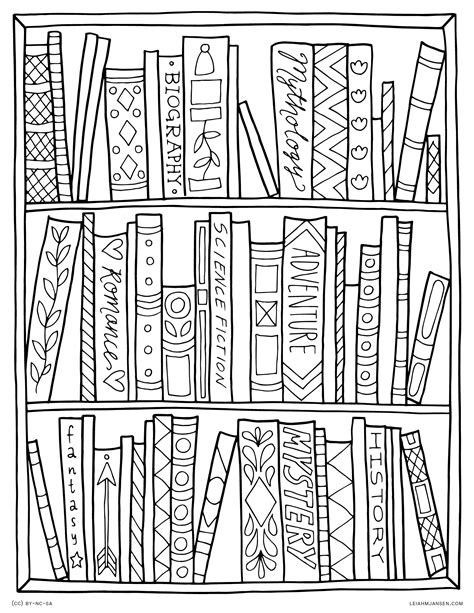 Printable Book Coloring Pages