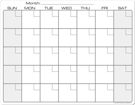 Printable Calendar 8 5 X 11