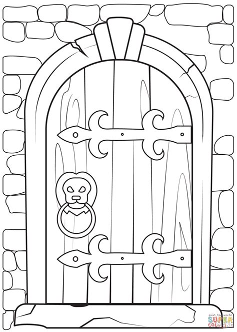 Printable Castle Door