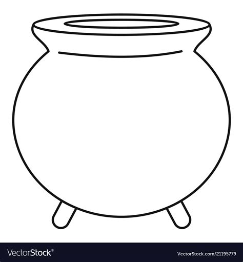 Printable Cauldron Outline
