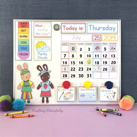 Printable Childrens Calendar