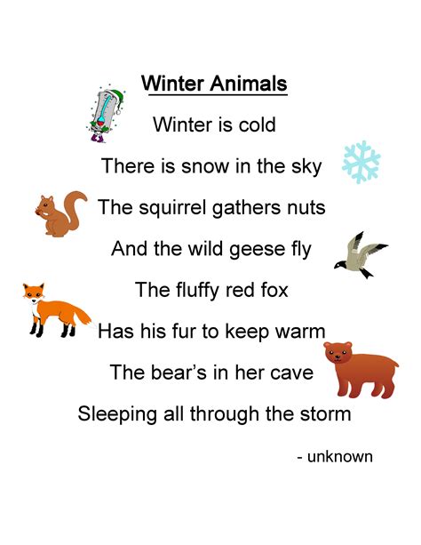 Printable Childrens Poems