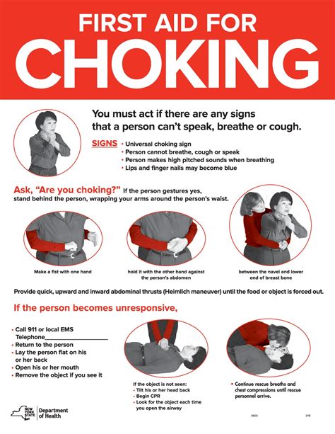Printable Choking Poster