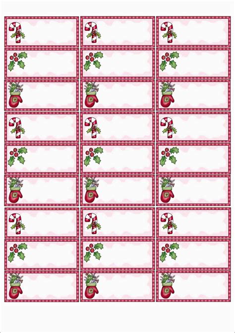 Printable Christmas Address Labels