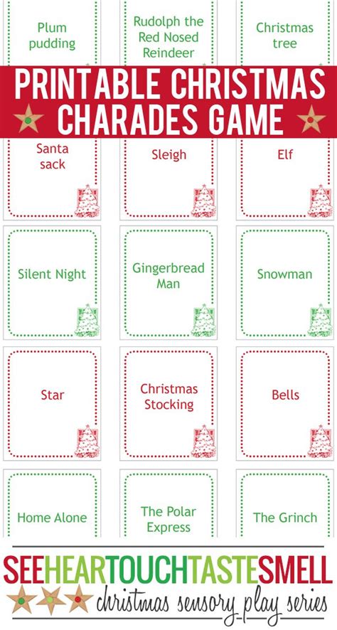 Printable Christmas Family Games