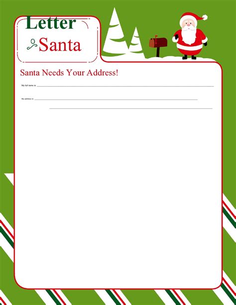 Printable Christmas Letter Template