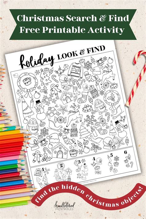 Printable Christmas Seek And Find