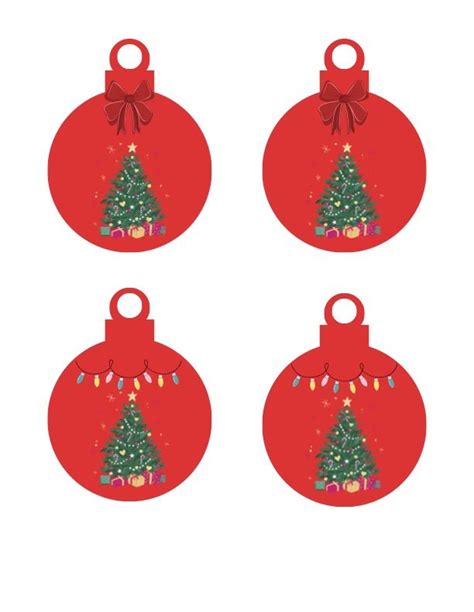 Printable Christmas Tree With Ornaments