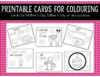 Printable Coloring Cards For All Occasions