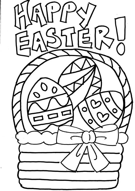 Printable Coloring Easter