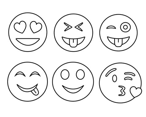 Printable Coloring Pages Emoji