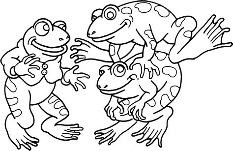 Printable Coloring Pages Frogs