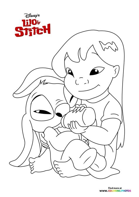 Printable Coloring Pages Lilo And Stitch