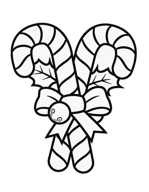 Printable Coloring Pages Of Candy Canes