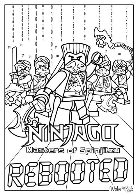 Printable Coloring Pages Of Ninjago