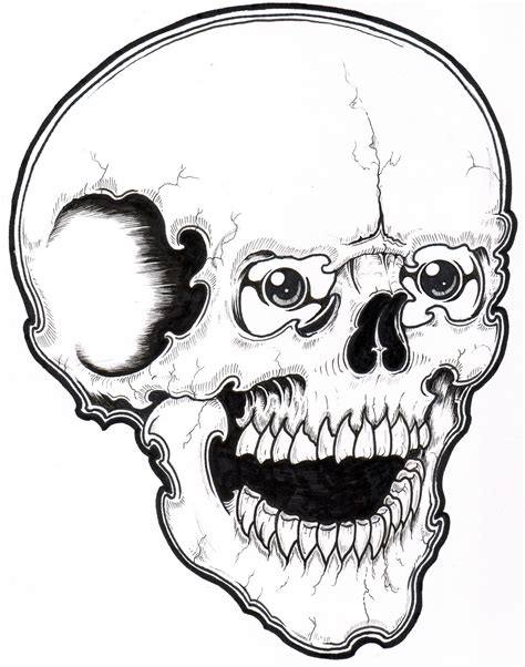 Printable Coloring Pages Skulls