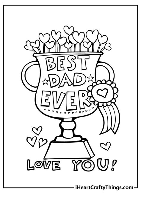 Printable Coloring Sheet Free Fathers Day Coloring Pages