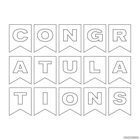 Printable Congratulations Banner
