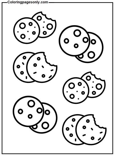 Printable Cookie Coloring Page