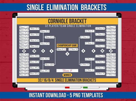Printable Cornhole Brackets