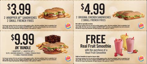 Printable Coupons Burger King