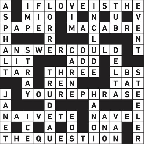 Printable Crosswords With Answers