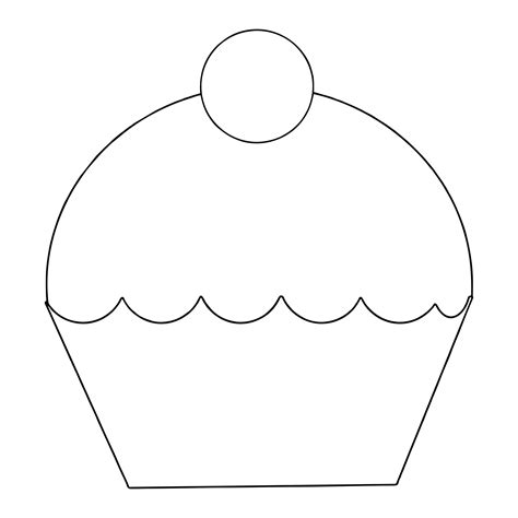 Printable Cupcake Template
