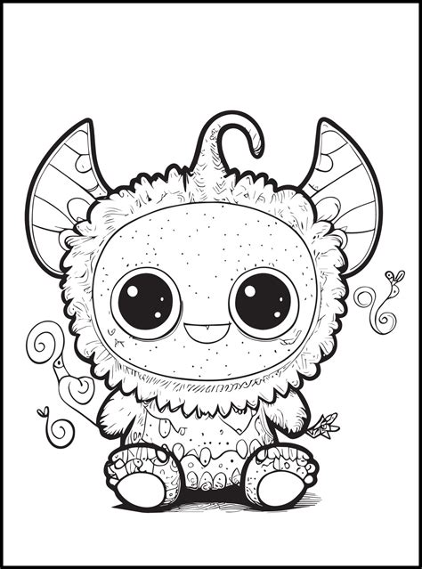 Printable Cute Monster Coloring Pages