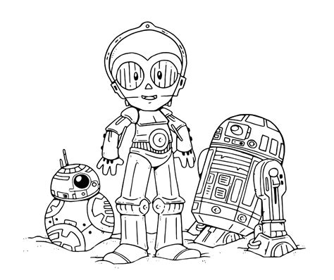 Printable Cute Star Wars Coloring Pages