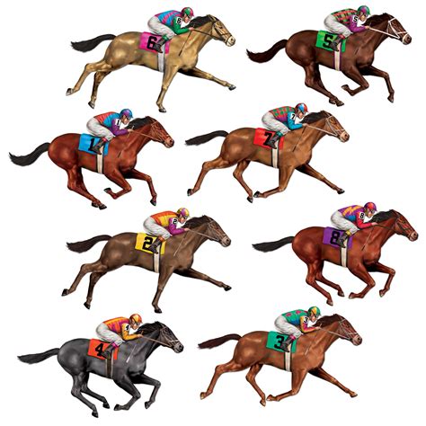 Printable Derby Horses