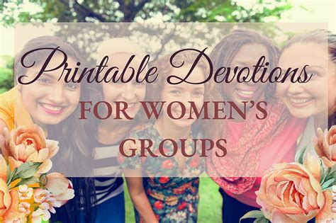 Printable Devotions For Womens Groups