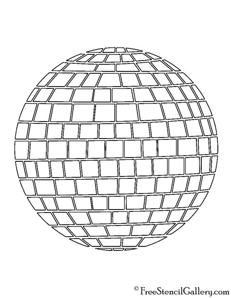 Printable Disco Ball Template