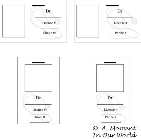 Printable Doctor Badge Template