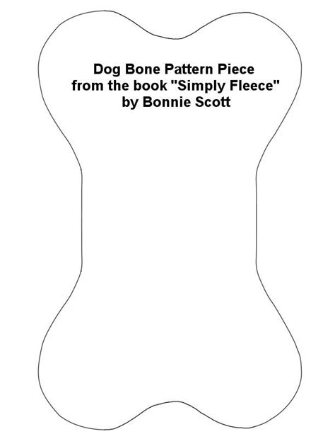 Printable Dog Bone Stocking Pattern