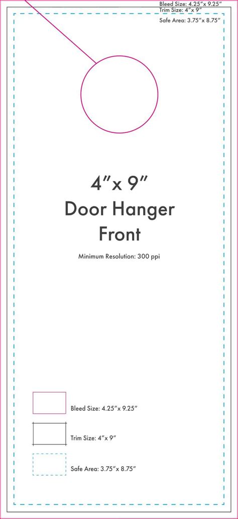 Printable Door Hanger Template