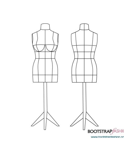 Printable Dress Form Template