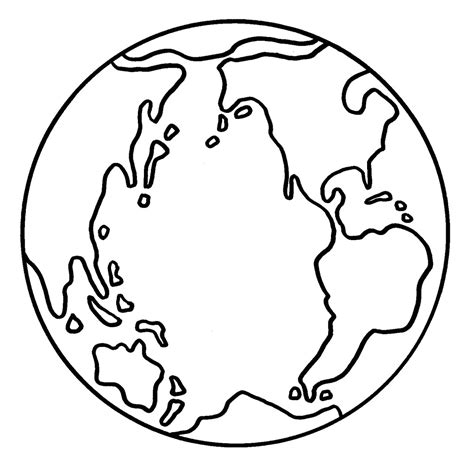 Printable Earth Coloring Page