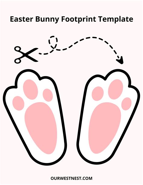 Printable Easter Bunny Feet
